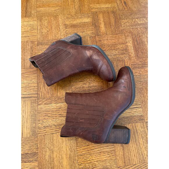 Timberland Atlantic Heights Covered Gore Chelsea Boots in brown leather. 9 - Picture 5 of 10
